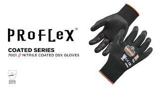 Ergodyne 7001 Abrasion Resistant Nitrile-Coated Gloves Provide the Best Grip for Dry Conditions