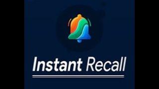 The Instant Recall App - 2025 Top Rated Opportunity