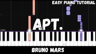 Rosé & Bruno Mars - APT. (Easy Piano Tutorial)