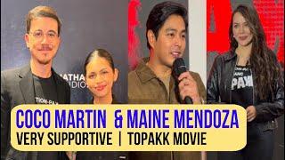 COCO MARTIN AT MAINE MENDOZA VERY SUPPORTIVE | TOPAKK PREMIERE NIGHT