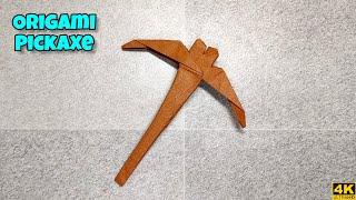 Origami Pickaxe | Origami tutorial | Paper craft