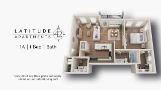 Take a Virtual Tour of our 1A Floor Plan at Latitude 42!