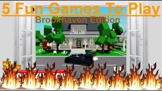 5 FUN GAMES to play with FRIENDS! (Roblox Brookhaven RP)