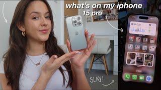 whats on my iphone 15 pro || heidi phillips