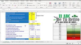 Excel ley 73 calculadora de pensiones IMSS