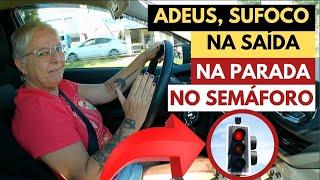 Treine só a SAÍDA e PARADA com o carro para não passar sufoco quando for dirigir