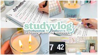 STUDY VLOG + como montar um cronograma de estudos para 2022