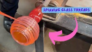 Spinning Glass into magnificant bowls of unique styles!! 