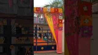 Wedding flowers gate decorate at Home #decoration #shortvideo