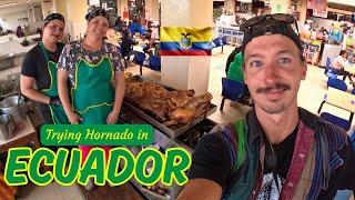 Eating Straight Out Of A Pig's Stomach In Ecuador! 