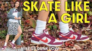 MY FAVORITE SB DUNK THIS YEAR! SKATE LIKE A GIRL Nike SB Dunk Low On Foot Review and How to Style