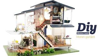 DIY Miniature Dollhouse Kitㅣmonet gardenㅣ모네의 정원ㅣ미니어처하우스ㅣ박소소(soso miniature)