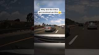 Biker gets revenge on idiot driver