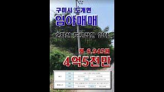 114. 구미시 도개면 다곡리 임야매매_4억5천만 #shorts