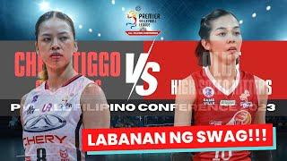 NAGKAINITAN NA SA 2ND SET: Eya Laure at Erika Santos | Chery Tiggo vs PLDT