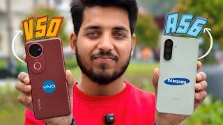 Samsung A56 vs Vivo V50 Camera Test| Full comparison 