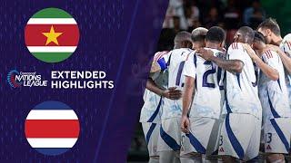 Suriname vs. Costa Rica: Extended Highlights | CONCACAF Nations League | CBS Sports Golazo - America