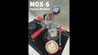 MOX-6二合一咖啡壺,可萃取濃縮及打奶泡MOX-6 Espresso Machine make espresso and steam milk Cappuccino/Latte/Flat White