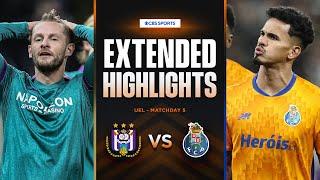 Anderlecht vs. Porto: Extended Highlights | UEL League Phase MD 5 | CBS Sports Golazo - Europe