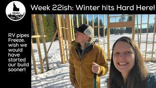 Raw Land to Homestead: Week 22 ish. Pipes Freezing in our RV!!! Winter Changes Plans!!!!