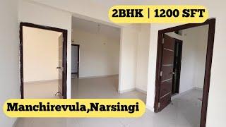 527 2BHK Flat For Sale at Manchirevula, Narsingi 1200 Sft ,East Face  Contact: 6305278214