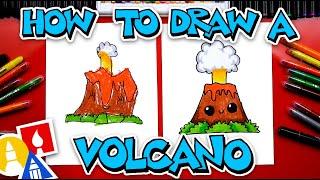 How To Draw A Cute Volcano