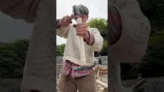 Crafting a Claw Hammer In Bunratty #bunratty #ireland #blacksmith #woodworker #clare #hammer #craft