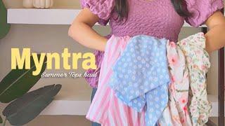 Myntra Summer Tops haul under ₹600 #myntrafinds #topshaul | Garnier Vitamin C serum