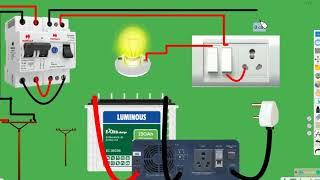 inverter connection for home | complete house wiring with inverter | inverter wiring