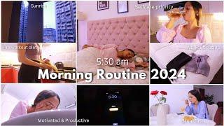 My 5:30am Morning ROUTINE (2024) | Wake-up early + Productive habits  life changing | Gulguli Singh