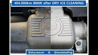 404.000km BMW 535i E34 after DRY ICE CLEANING on budget!