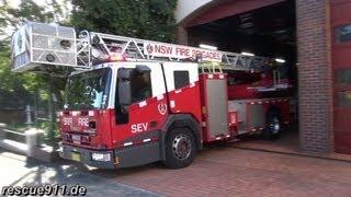 Ladder truck Fire & Rescue NSW Glebe Fire station