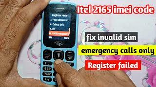 Itel 2165 imei change code | keypad mobile imei repair without pc