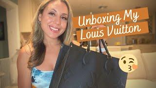 Unboxing My Louis Vuitton ONTHEGO MM Handbag!! Limited Quantity Bag.