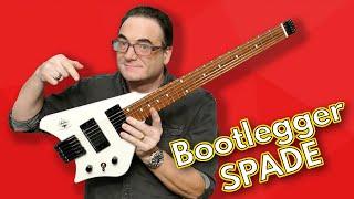 Bootlegger Spade Headless Guitar - Full Review And Sound Samples!