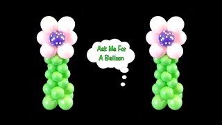 Flower Balloon Centerpiece - Balloon Decoration Tutorial