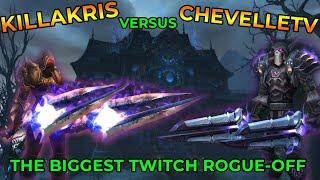 Killakris vs ChevelleTV the EPIC Mythic+ Showdown to find out who the best Rogue is.