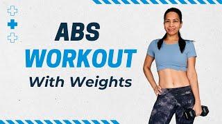 Intense Abs Workout with Dumbbells at Home| Build a Strong Core with this Challenging Abs Routine