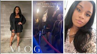 VLOG! TSU HOMECOMING WEEKEND | PARTYING & TURNING UP WITH MY GIRLS | BRWNGIRLLUXE