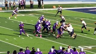 Quarterback Fanelle Andrus hits Zak Chaves for the touchdown