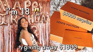 MY 18TH BIRTHDAY VLOG  $1800 giveaway & $5,000 surprise