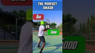 The Perfect Tennis Smash  #tennistips #tenniscoach #tennisworld #shorts