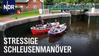 Unterwegs auf dem Ems-Jade-Kanal: Von Freizeitskippern und Schleusenwärtern | Die Nordreportage | ND