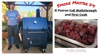 My El Patron is here! Full walk through and first cook (poor man's burnt ends) Lone Star Grillz