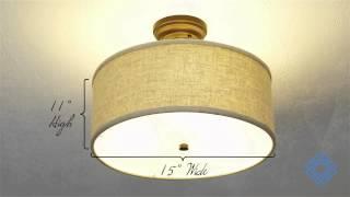 Capital Lighting Loft 3 Light Semi-Flush -  Bellacor