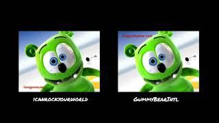 The Gummy Bear Song - Comparison (icanrockyourworld VS GummyBearIntl)