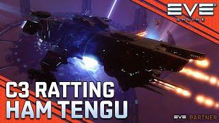 TENGU - C3 Wormhole Ratting for 160+ Million ISK per Hour!! || EVE Online