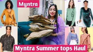 Myntra Summer tops Haul | trousers,tops, dresses,Haul | starting at 250| Akku lifestyle vlogs