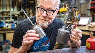 Adam Savage Restores Vintage Oil Cans!