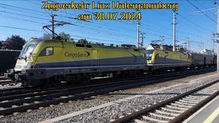 Zugverkehr Linz Untergaumberg 30.07.2024 - Smartphonevideo